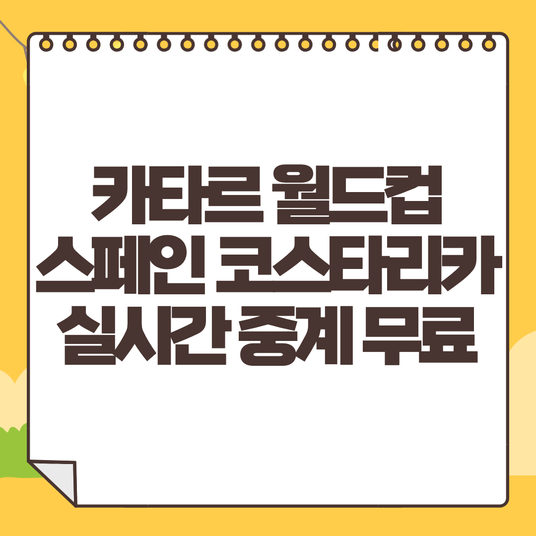 스페인 코스타리카 중계