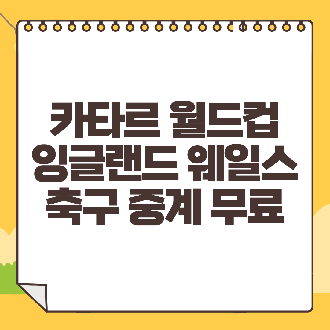 웨일스 잉글랜드 중계