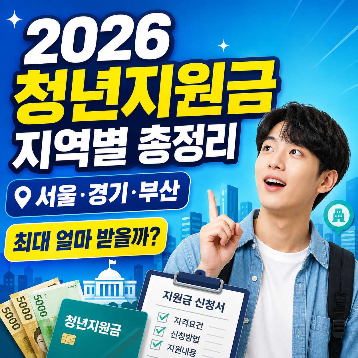 2026 청년지원금 지역별 신청 조건과 지원금 총 정리